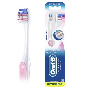Oral-B Gum Care Sensitive Toothbrushes, Extra Soft, 2 Count - 1 of 4