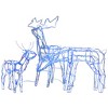 vidaXL 3 Piece Christmas Light Display Reindeers 229 LEDs - 2 of 4