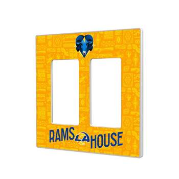 Keyscaper Los Angeles Rams 2024 Illustrated Limited Edition Hidden-Screw Light Switch Plate