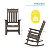 Sonkuki Patio Outdoor Adirondack Rocking Chair with Big Armrests, Weather Resistant, Easy Installation, Lawn and Backyard - 3 of 4