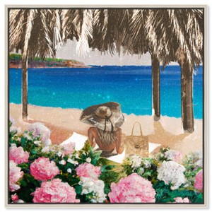 Art Remedy Relaxing at the Beach Chic Coastal Wall Art Framed - 1 of 4