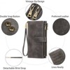 Clotth Womens Large Capacity RFID Blocking Wallet with Removable Wrist Strap –PU Leather Bifold Credit Card Holder & Travel Clutch for Daily Use - 4 of 4