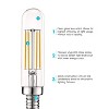 Luxrite E12 LED Tube Bulb 5W=60W Equivalent, T6 T6.5, 3500K Natural White, 500 Lumens, Dimmable, Vintage Candelabra Bulbs, UL Listed 6 Pack - 4 of 4
