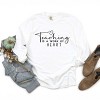 Simply Sage Market Teaching Is A Work Of Heart Garment Dyed Long Sleeve - 3 of 4
