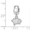 Black Bow Jewelry Sterling Silver New Hampshire Wildcats NCAA Bead Charm - 3 of 4