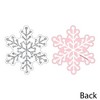 Big Dot of Happiness Pink Winter Wonderland - Snowflake Decorations DIY Holiday Snowflake Birthday Party or Baby Shower Essentials - Set of 20 - 3 of 4