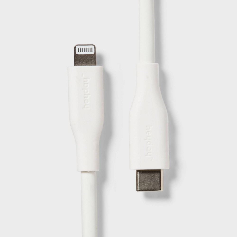 4' Lightning to USB-C 60W Silicone Cable - heyday™ White