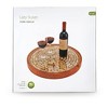 True Wine Cork Collector Lazy Susan Turntable, Wooden and Glass Storage for 130 Corks, Tabletop or Countertop Organization, Set of 1 - 4 of 4