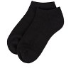 Memoi Women's Rayon from Bamboo Terry Sole Breathable Low Cut Socks Black 9-11 - 3 of 4