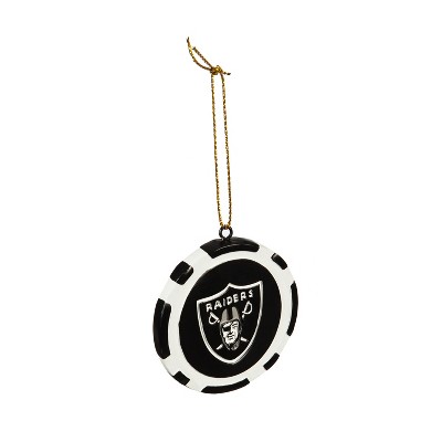 Evergreen Game Chip Ornament, Las Vegas Raiders