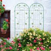 XINGHANZHENXUAN 2 Pack Metal Garden Trellis, Rustproof Trellis for Climbing Plants Outdoor Flower Support - 3 of 4