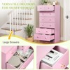 Karl Home Large 7-Drawer Dresser for Bedroom and Chest of Drawers with Sturdy Construction Wood Storage Organizer for Closet In pink - 3 of 4