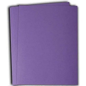 Hamilco Colored Cardstock Paper 11" x 17" Soft Purple Color Card Stock Paper 50 Pack - 1 of 4