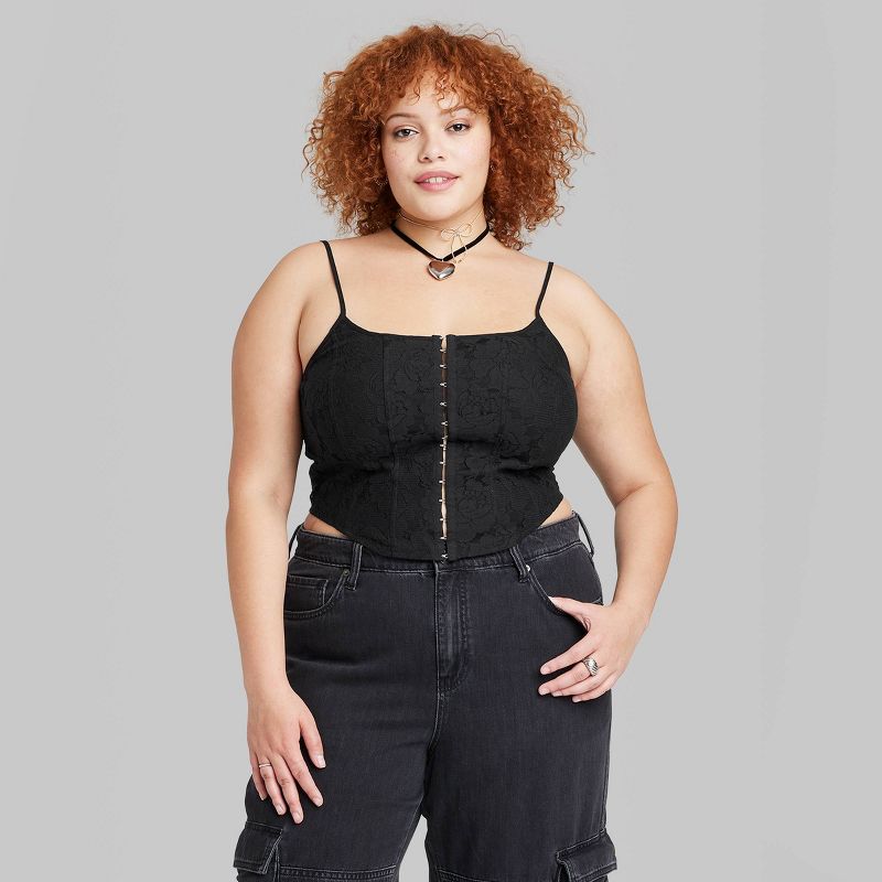 Women's Lace Corset Tank Top - Wild Fable™, 3 of 11