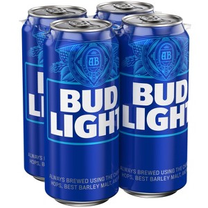 Bud Light American Lager Beer - 4pk/16 fl oz Cans - 1 of 4