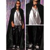 Lars Amadeus Men's Halloween Christmas Cosplay Costumes Velvet Hooded Cape - 4 of 4