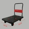 TOBILI Ultra-silent Trolley With 360-degree Rotating Wheels, Foldable Trolley Handling And Storage, Suitable For Factories And Workshops, black - 2 of 4