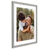 Americanflat 20x24 Picture Frame with Polished Plexiglass - Use as 16" x 20" Frame with Mat or 20x24 Frame Without Mat - Grey Wood - 4 of 4