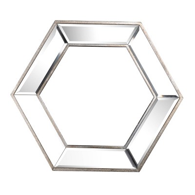 Kirby Hexagon Decorative Wall Mirror - A&B Home