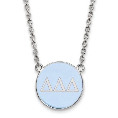 Black Bow Jewelry Sterling Silver Delta Delta Delta Greek Life Necklace 18 Inch