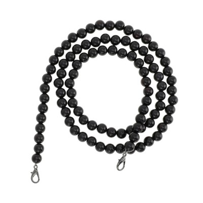 Unique Bargains Faux Pearl Handbag Strap Black 1 Pc