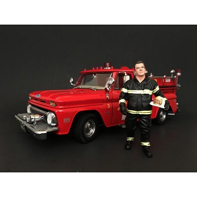 Firefighter Fire Chief Figurine / Figure For 1:18 Models by American Diorama