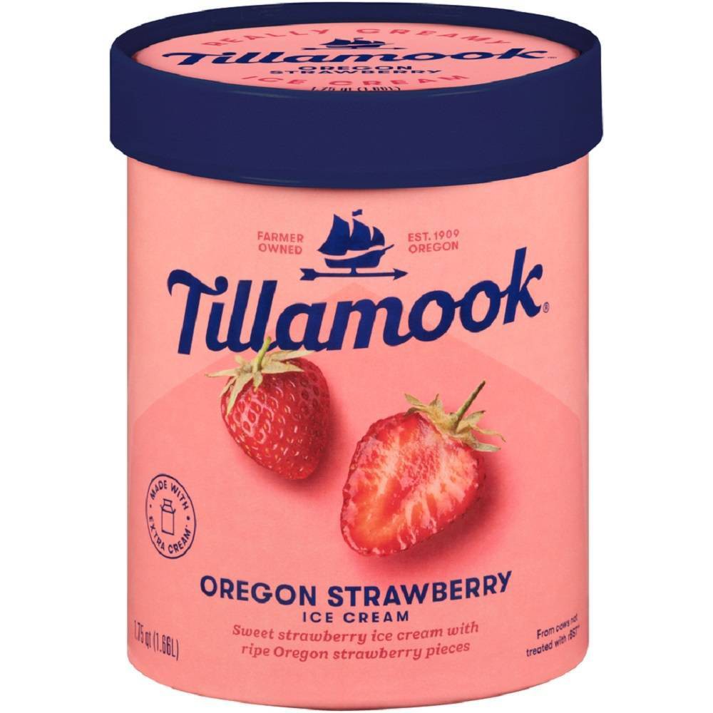 UPC 072830070157 Tillamook Oregon Strawberry Ice Cream 1.75pt