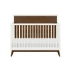 Babyletto Palma Mid-Century 4-in-1 Convertible Crib with Toddler Bed Conversion Kit - White/Natural - image 3 of 4