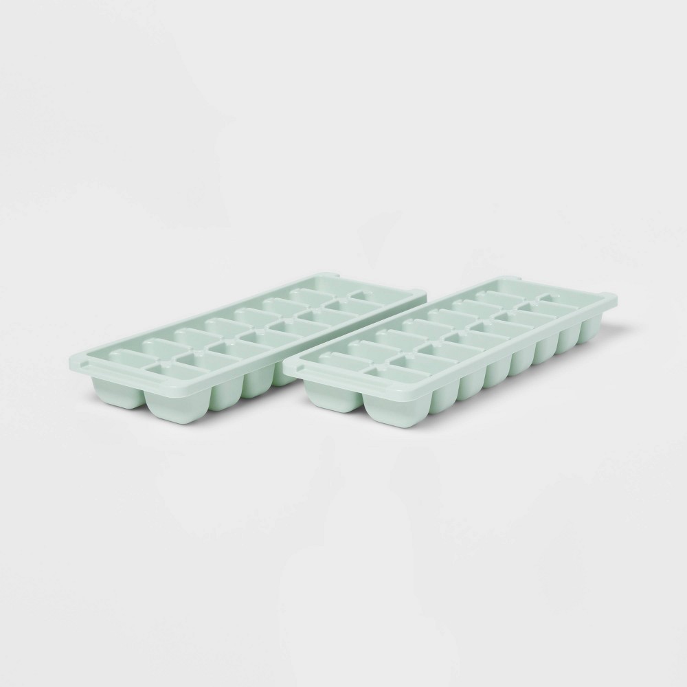 Plastic 2pk Ice Tray Mindful Mint - Room Essentials