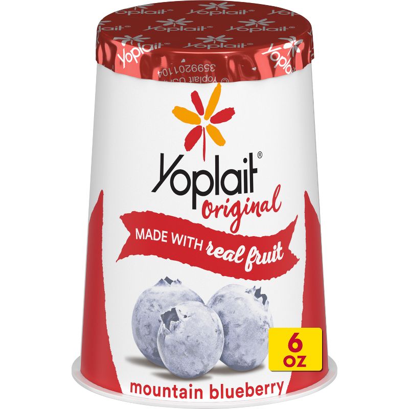 Yoplait Original Mountain Blueberry Yogurt - 6oz, 1 of 12
