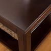 Laurent Condo/Apartment Coffee Table Chocolate Cherry Finish - Leick Home - 4 of 4