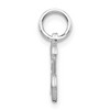 Black Bow Jewelry 14k White Gold, Isabelle Collection, Mini Letter L Initial Charm - 2 of 4