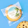 Big Dot of Happiness Beach Wedding Thank You Stickers and Clear Cookie Bags, Cellophane Treat Bags 4.25x7 IN for Candy or Baked Goods - 25 Count - 2 of 4