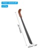 Unique Bargains Stainless Steel Curved Handle Shoe Horn 2 Pcs - 2 of 4