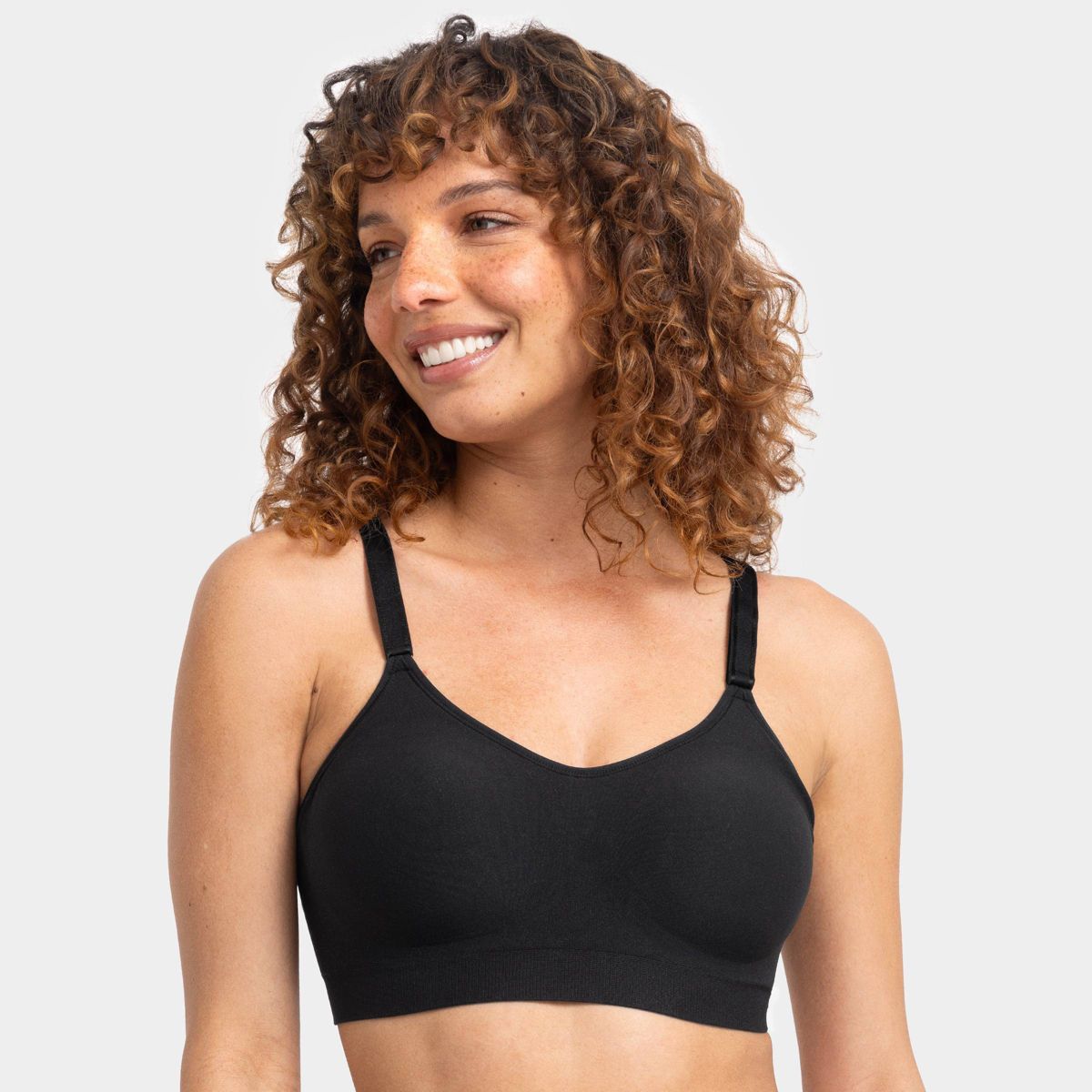 Fruit of the Loom Women's 360° Stretch Seamless Smooth Support Wireless Bra
