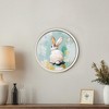 Creative Products Palette Knife Painty Bunny Round Framed Print - 4 of 4