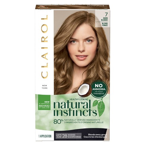 Clairol Natural Instincts Non Permanent Hair Color 7 Dark Blonde Coastal Dune 1 Kit
