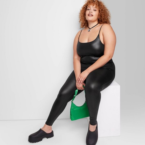 Wild Fable Women's Plus Size High-Waisted Liquid Leggings 2X BLACK