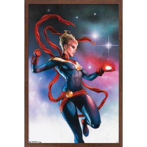 Trends International Marvel Cinematic Universe - Captain Marvel - Stars Framed Wall Poster Prints - 1 of 4
