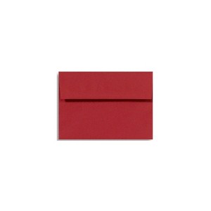 LUX 5 3/4" x 8 3/4" 60lbs. Square Flap Envelopes W/Glue Holiday Red 14257-50 - 1 of 1
