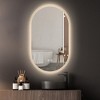 Oval Frameless LED Wall Bathroom Vanity Mirror with Backlit Lights Anti-Fog Dimmable Function(40"x24'') - 4 of 4