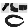 Unique Bargains Women's Faux Leather Knotted Headband 1.57 Inch Wide 1 Pc - 4 of 4