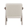 NicBex 1pc Accent Chair with Solid Rubberwood Frame Upholstered Lounge Chair Reading Chair Comfy Chair Home Furniture for Living Room, Beige - 4 of 4