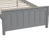 Wood Platform Bed Twin size Platform Bed White - 4 of 4
