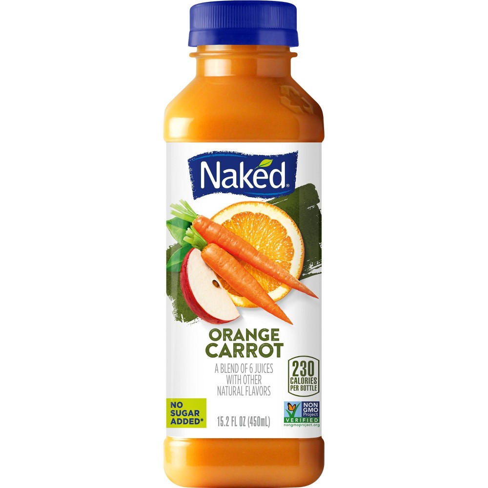Naked Orange Carrot 100% Juice Smoothie - 15.2 oz 