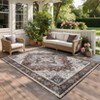 Machine Washable Area Rugs for Living Room Boho Vintage Soft Non-Slip Low Pile Distressed Carpet - 2 of 4