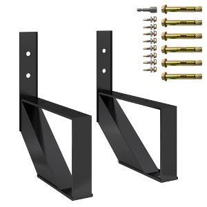 Garvee 2 Pack Steel Stair Step Riser, Metal Stair Stringer with Reinforcing Support Legs for Indoor/Outdoor Steps - 1 of 4