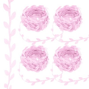 Unique Bargains Polyester Natural and Realistic Design Flexible Durable Leaf Ribbon 4 Pcs - 1 of 4