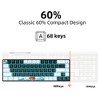 V800 68 Keys Gaming Keyboard USB Wired Portable RGB Backlight Keyboard for Windows Laptops Computer (Black) - 2 of 4