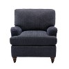 Okak Elegant Accent Chair with Cozy Soft Removable Padded 1pc Solid Wood Legs Modern Single Sofa for Living Room Bedroom Reading Room - 2 of 4